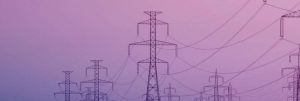 purple filter over powerlines