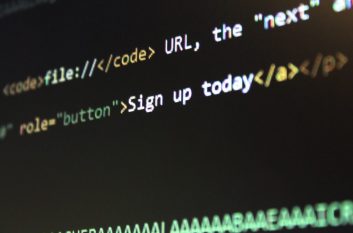 image of blurred code